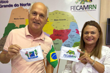 Presidente da Câmara, Adalberto Rêgo, se reuniu com a Presidente da FECAM/RN