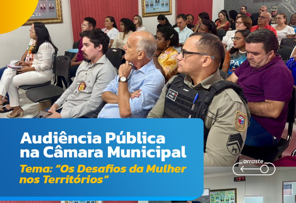 Audiência pública, temática “Os desafios da Mulher nos Territórios”.