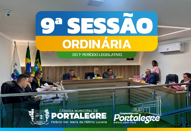  9ª Sessão Ordinária do 1º Período Legislativo de 2025