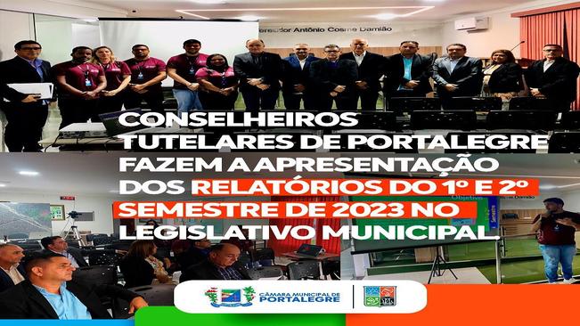 Conselheiros Tutelares de Portalegre fazem a apresentação dos relatórios do 1º e 2º semestre de 2023